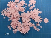 SCRAPKI KRAKÓW KOMUNIA kwiatuszki 50 el. różowe (K20)