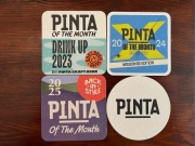 Zestaw 4 podstawek: Browar Pinta - Pinta of the Month: 2023,2024,2025