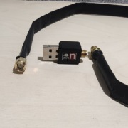 Kabel RP-SMA 60cm Płaski okienny + karta Wi-Fi