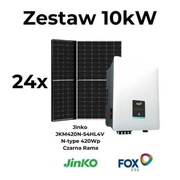 Zestaw 10kW: FoxESS + 24xJinko 420Wp + montaż