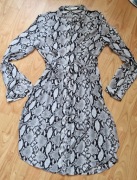 Mgiełka tunika koszulowa skóra węża Sinsay S