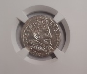 Zygmunt III Waza, Trojak 1596, Ryga - NGC MS64