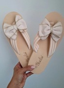 Nowe japonki damskie 42 beżowe 