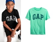 GAP zielona koszulka z logo 14 15 16 lat