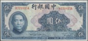 Chiny 5 juan yuan 1940 - stan 1/2