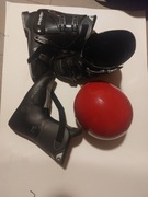 buty narciarskie, kask narciarski. Sprzęt używany rozmiar 8 1/2