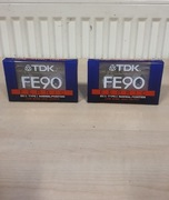 Nowa kaseta magnetofonowa w folii TDK FE90  typ l