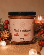 Miód wielokwiatowy z maliną liofilizowaną 400g