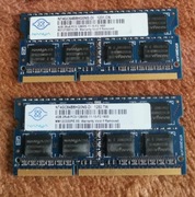 RAM 8GB (2x4GB) DDR3 1600mhz do laptopa SO-DIMM 