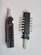 PETRICK 314/4U przełącznik 4PDT ON-OFF biały