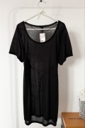 H&M czarna tunika z wiazaniem S