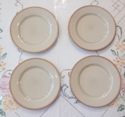 Zestaw 4 talerzyków deserowych TUŁOWICE | Vintage PRL | Porcelit