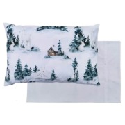 Poszewka 60x40 cm Zimowy Las - Bawełna premium