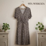 Stylowa Sukienka Maxi Soyaconcept – Wzór Abstrakcyjny – Rozmiar XXL