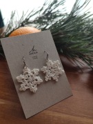 Kolczyki śnieżynki HANDMADE (dostępne od ręki)