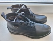 Meskie buty za kostke suwak sznurowane zimowe skorzane nowe rozmiar 43