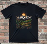 T-shirt góry dolina potok Koszulka z górami Rozmiary w opisie