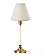 IKEA FLYGHOJD Lampa stołowa, mosiądz/beżowy, 54 cm