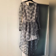 Sukienka ragazza koronka asymetryczna S sylwester 