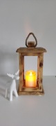 Lampion latarenka drewniana - dekoracyjna