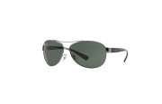 Okulary przeciwsłoneczne Ray-Ban RB3386 004/71 męskie, zielone soczewki
