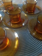 Komplet filiżanek ze spodkami Duralex France