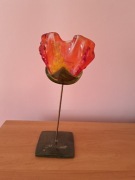 Stare szklane serce prl? Vintage 