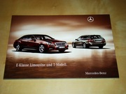 Prospekt Mercedes E-Klasse W212 (zawiera E63 AMG) 2009