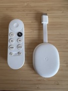Google Chromecast 4K z Google TV, z pilotem, sprawny