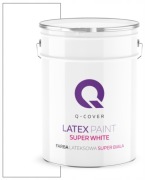 FARBA LATEKSOWA SUPER BIAŁA 10L GŁĘBOKI MAT ŚNIEŻNA BIEL NIESKAZITELNA
