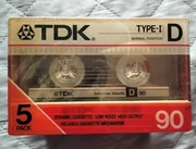 Kasety TDK D 90  orginalna  1985