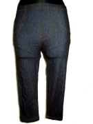 Spodnie spodenki getry krótkie rybaczki damskie kolor jeans 3/4 r. S/M