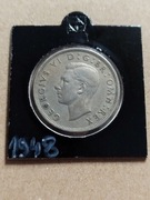 Moneta Wielka Brytania 1/2 korony 1948