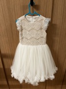 Milulove sukienka biała tutu elegancka wesele slub komunia premium 122 7l