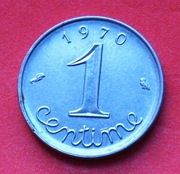 1  Centym  1970  r    -  Francja  V Republika    stan !!