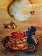 Obraz akrylowy na płótnie, 80x60cm, "Opowieści magicznej treści"