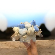 Świeca sojowa - bukiet kwiatów handmade