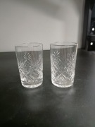 Dwie kryształowe literatki 