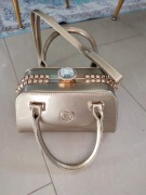 Torebka wizytowa W Fashion złota metaliczna stan nowa bardzo efektowna 