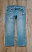 Jeans spodnie z motylem r.M