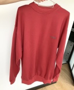 Wrangler bluza vintage oldschool czerwona oversize unisex