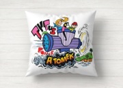 Tytus Romek i Atomek komiks PRL retro polski klasyczny Poduszka prezent 