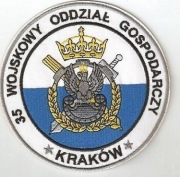 Naszywka 35 WOG z Krakowa.