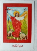 Karta świąteczna - Zmartwychwstanie (z serii - Oryginał malowany ustami)