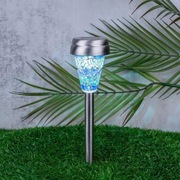 Lampa solna wbijana srebrna 36 cm IP33 LED Inspire