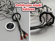 Grzebień do wiązek kablowych organizer kabli LAN, UTP czesak do kabli