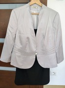 Elegancki srebrny żakiet. Rozmiar 46 / 48