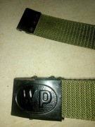 Pas wojskowy WP parciany 