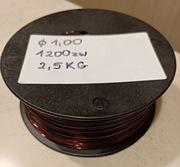 Drut nawojowy miedziany 1,00 mm 2,5 kg miedź DN2E