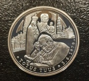 Srebrny medal Jan Paweł 2(pierwsza wizyta w Polsce)